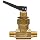 Ham-Let H1200 Series Brass Toggle Valve, Inline, 1/8" NPT Male