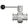 Dixon B5101V150CC-A Stainless Steel 316L Butterfly Valve with Pull Handle and Viton Seal, 1-1/2" Tube OD