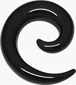 Ear Spiral - Darkside Acrylic Ear Claw - Super Smooth - Hand Polished Spiral.
