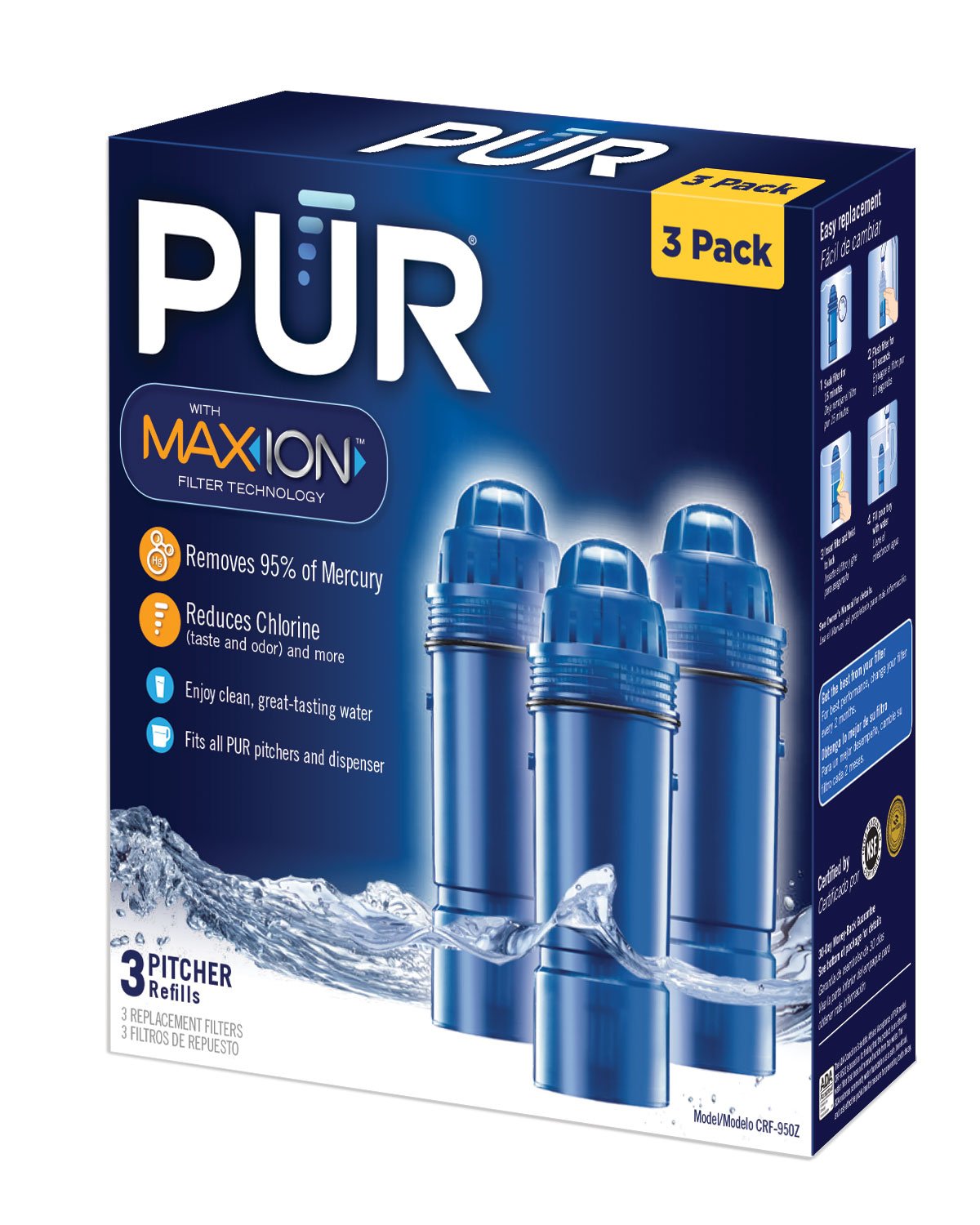 PUR 2Stage Water Pitcher Replacement Filters 1, 2, 3, 4Packs eBay