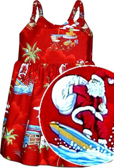 Christmas hawaiian dresses