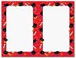 Red Graduation 2-Up Invitations and Envelopes
