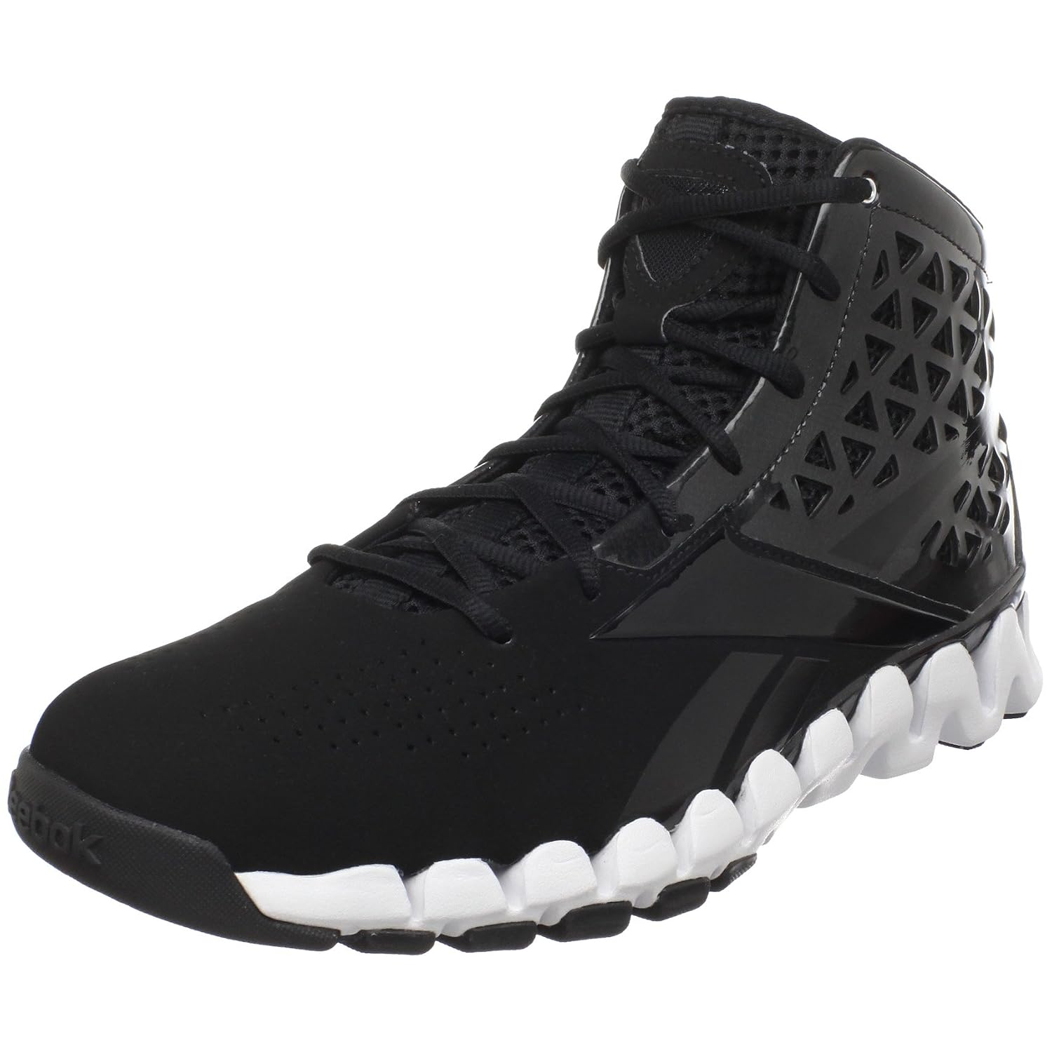 Reebok Men’s ZigSlash Basketball Shoe,White/Red/Black,9.5 M US