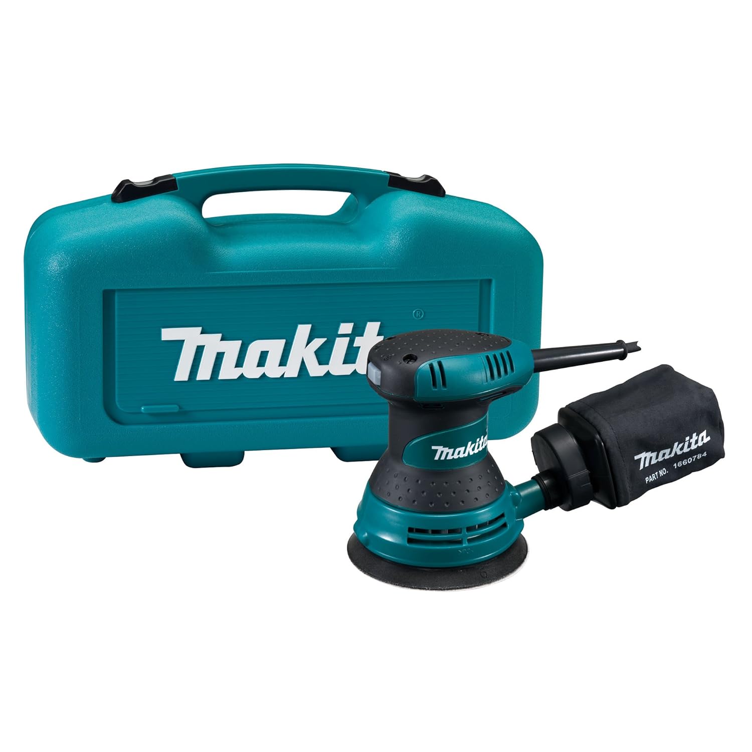 Makita B05030K 5" Random Orbit Sander With Sandpaper and Carrying Case