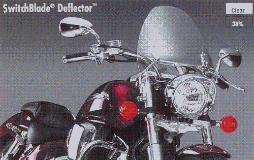 National Cycle SwitchBlade Deflector Windshield - Clear N21903 On Sale