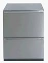 Summit Appliances SCFF55IM2D 2 Drawer Freezer With Ice-Maker - Stainless Steel