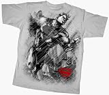 Superman Comic Book Superhero TV & Movie Series WINDY CITY Youth Silver T-Shirt