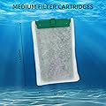 Vonavo 10 Pack Medium Replacement Filter Cartridges for Tetra Whisper Bio-Bag Filters