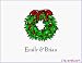 Christmas Wreath Party Invitations (Count 12)