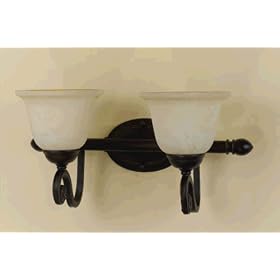 AF Lighting Harmony Two Light Vanity Wall Bracket Light
