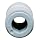 SMC KQ2H08-00A PBT Push-to-Connect Tube Fitting, Straight Union, 8 mm Tube OD