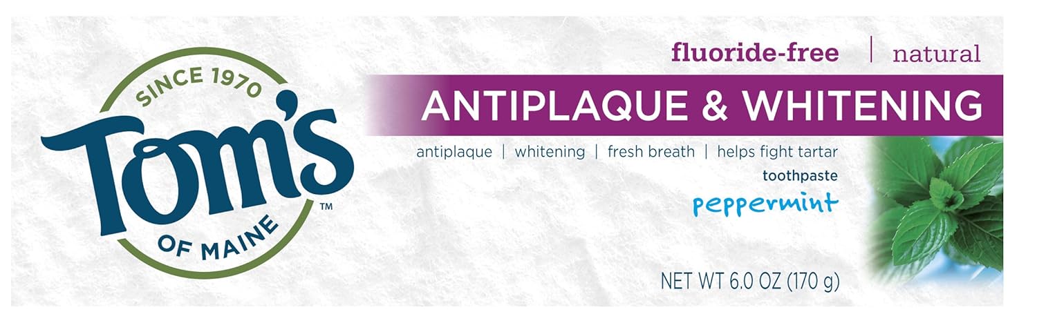 Amazon.com: Tom's of Maine Natural Care Toothpaste, Antiplaque ...