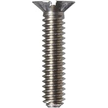 303 Stainless Steel Machine Screw, Metric, Flat Head, Slotted Drive, Plain Finish, Meets NAS Specifications, Right Hand Threads, Made In US