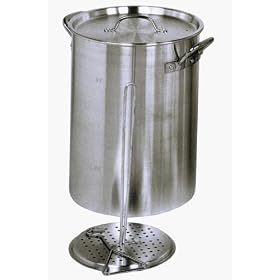 30 QUART ALUMINUM TURKEY DEEP FRYER Black by Deep Fryers
