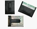 Leather Money Clip and Card Holder by Perry Ellis