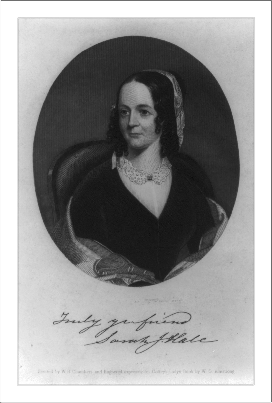 Portrait of Sarah Josepha (Buell) Hale, 1788-1879