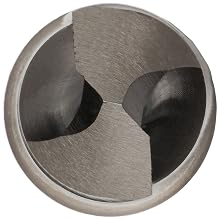 Chicago Latrobe 510 Cobalt Steel Taper Shank Drill Bit, Gold Oxide Finish, Morse Taper Shank, 135 Degree Notch Point