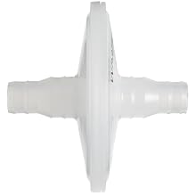 Whatman 6722-5001 VACU-GUARD PTFE Vacuum Protection Filters Disc, 15 psi Maximum Pressure, 3/8" to 1/2" inch Stepped Barb, 60mm Diameter (Pack of 10)