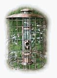 Woodlink Coppertop Caged 6-Port Seed Bird Feeder, Brushed Copper (COPCAGE6S)