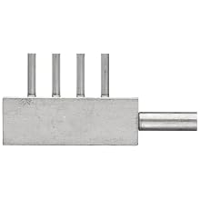 Stainless Steel Hypodermic Tubing Manifold, Inlet- 9 Gauge, 4 Outlets- 16 Gauge