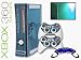 Xbox 360 Skin - NEW - SKY BLUE CHROME MIRROR system skins faceplate decal mod