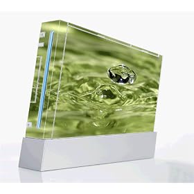 Nintendo Wii Console Skin Decal Sticker Cover - Water Drop