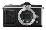 Olympus PEN E P2 Systemkamera (12,3 Megapixel, 7,6 cm Display, Bildstabilisator) Gehäuse inkl. EVF Sucher schwarz Systemkamera