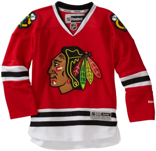 NHL Youth Chicago Blackhawks Team Color Premier Jersey - R58Hxbdd (Red, Large/X-Large)