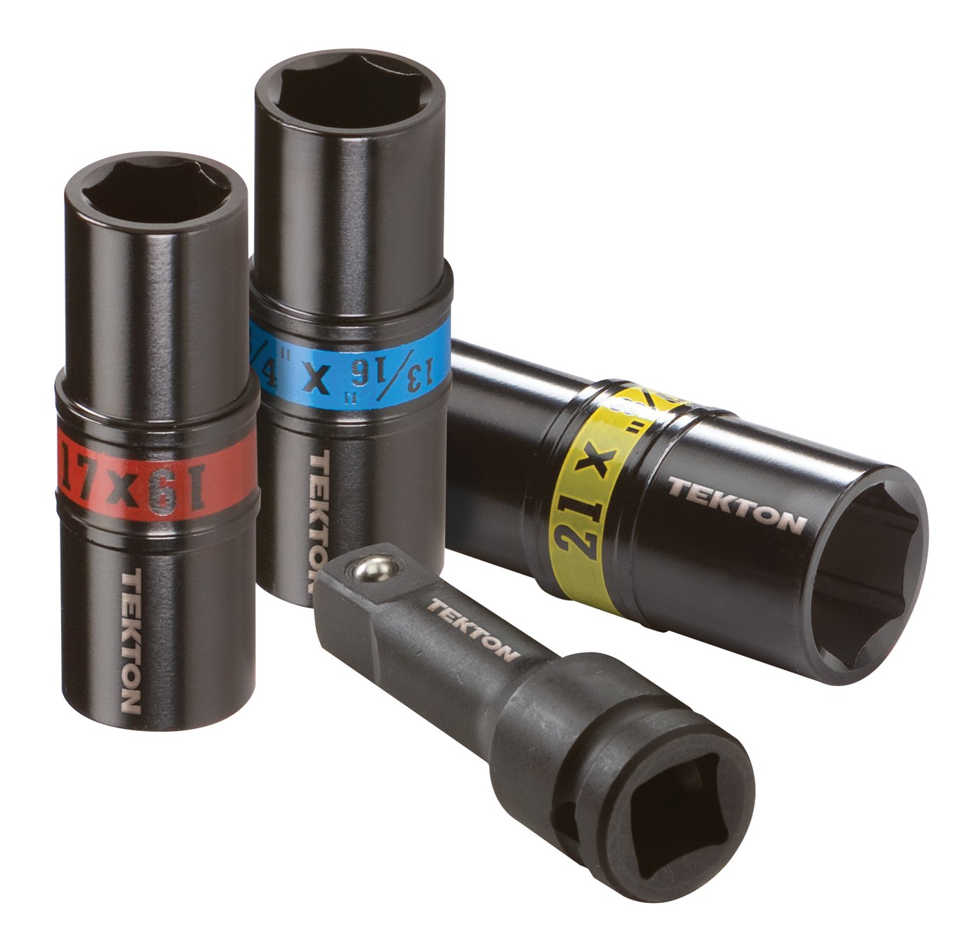 TEKTON 4950 1/2Inch Drive Lug Nut Service Tool Flip Impact Socket Set
