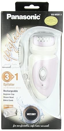Review or Purchase Panasonic ES-WD51-P - Women's Wet/Dry Washable Epilator Women's Wet/Dry Washable Buy Panasonic Ladies Epilator Nanotech Blade Wet/Dry 3in1, ES-WD51-P
