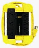 Multi-outlet & Power Strips: Phillips #PPS6537ME/17 ME 8Out Black Power Center
