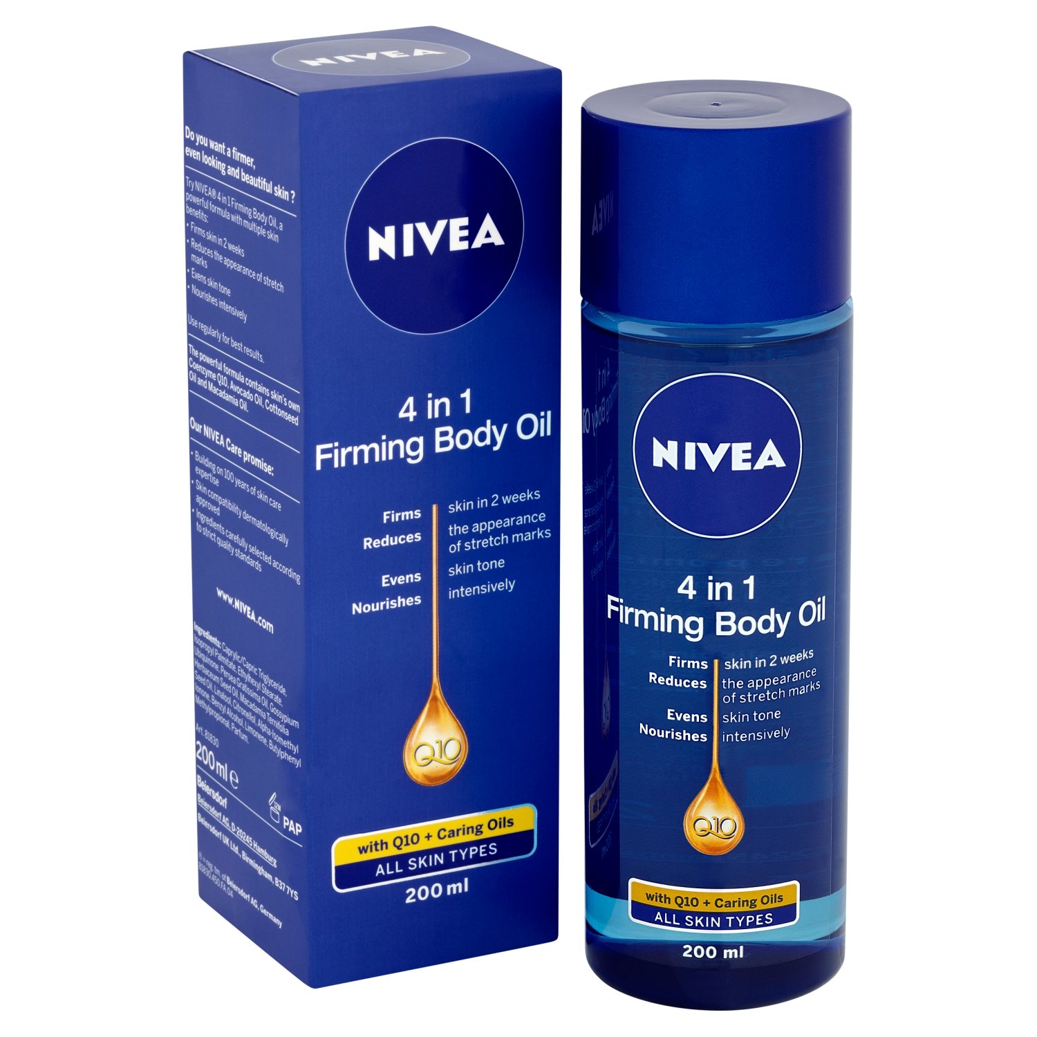 Nivea 4in1 Q10 Firming Body Oil 200 ml eBay