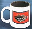 Innovative White Ceramic Clown Trigger Coffee Mug