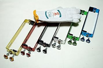 【クリックでお店のこの商品のページへ】選べる6色 ナンバー アップ ステー プレート 角度 調整 星型 キャップ ボルト 【ADVANTAGE】 アルミ 原付 スクーター 大型 バイク 共通 作業用に世界一軍手付き (シルバー) - ナンバープレートホルダー - 通販 - Amazon|アマゾン