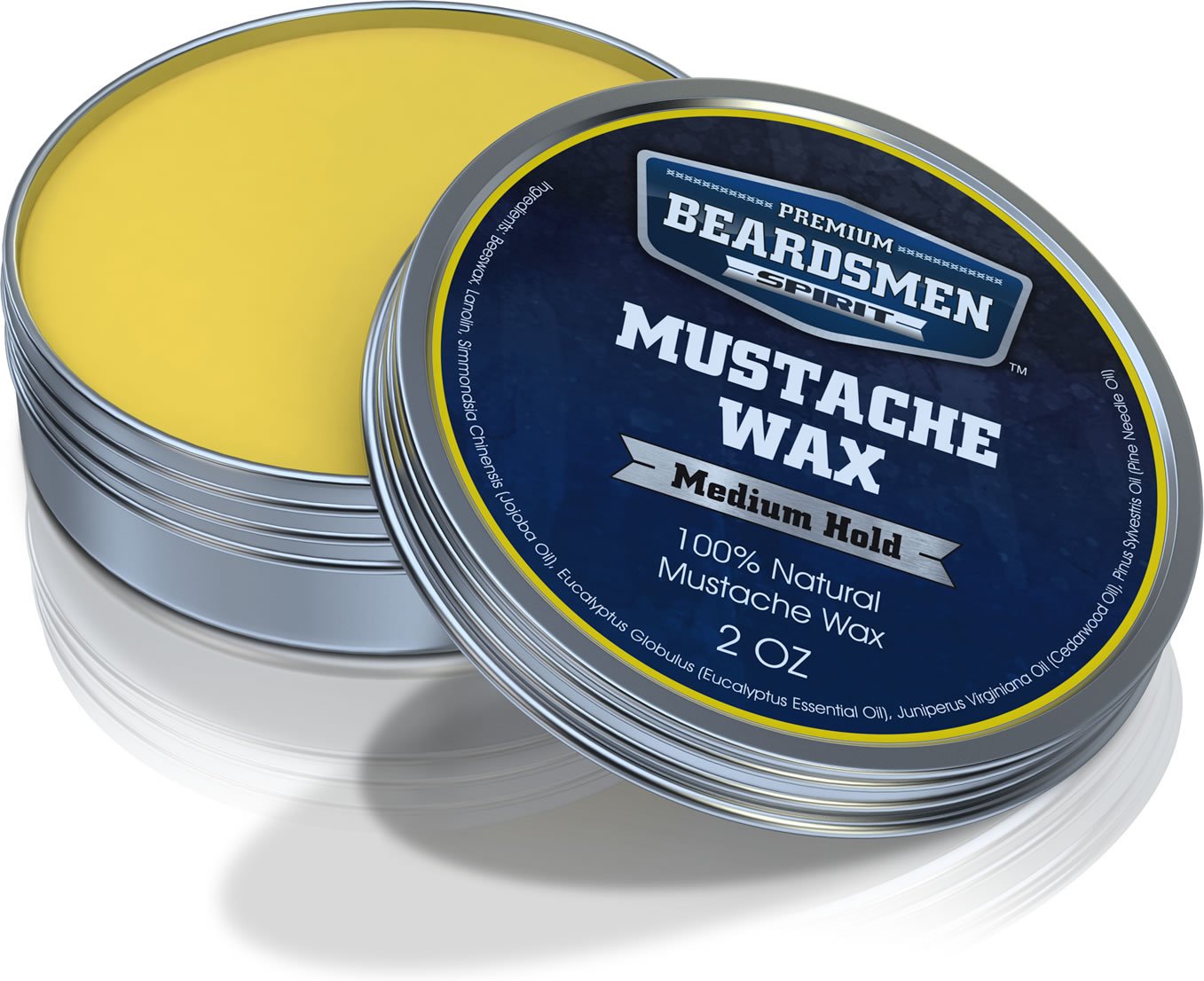 Beardsmen Spirit Premium Mustache Wax and Premium Beard Oil and