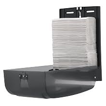 Georgia-Pacific GP 56650/01 Translucent Smoke Combination C-Fold or Multifold Paper Towel Dispenser, 11" Width x 15.4" Height x 5.25" Depth