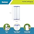 Bestway 58095E Type IV or Type B Replacement Cartridge for 2500 Gallon Per Hour Filter Pumps