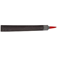Simonds Hand File, American Pattern, Chip Breaking, Half-Round, Black Oxide Coating, Coarse, 10" Length, 15/16" Width, 9/32" Thickness