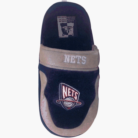 Comfy Feet New Jersey Nets Scuff Slippers Med- Unisex 6 - 7.5