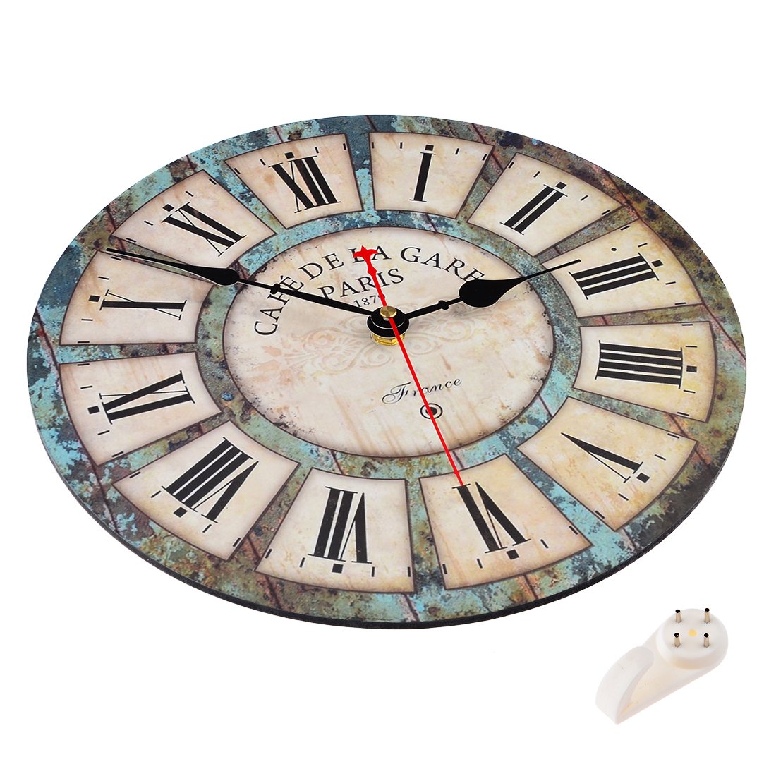 Wall clocks,Petforu,12 Inch Vintage France Paris French Country Tuscan