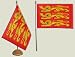 Drapeau de table France Haute-Normandie - 15 x 22 cm