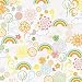 GCD Studios 551 Spring All Over Specialty Paper - Rain Showers And Flowers - Glitter