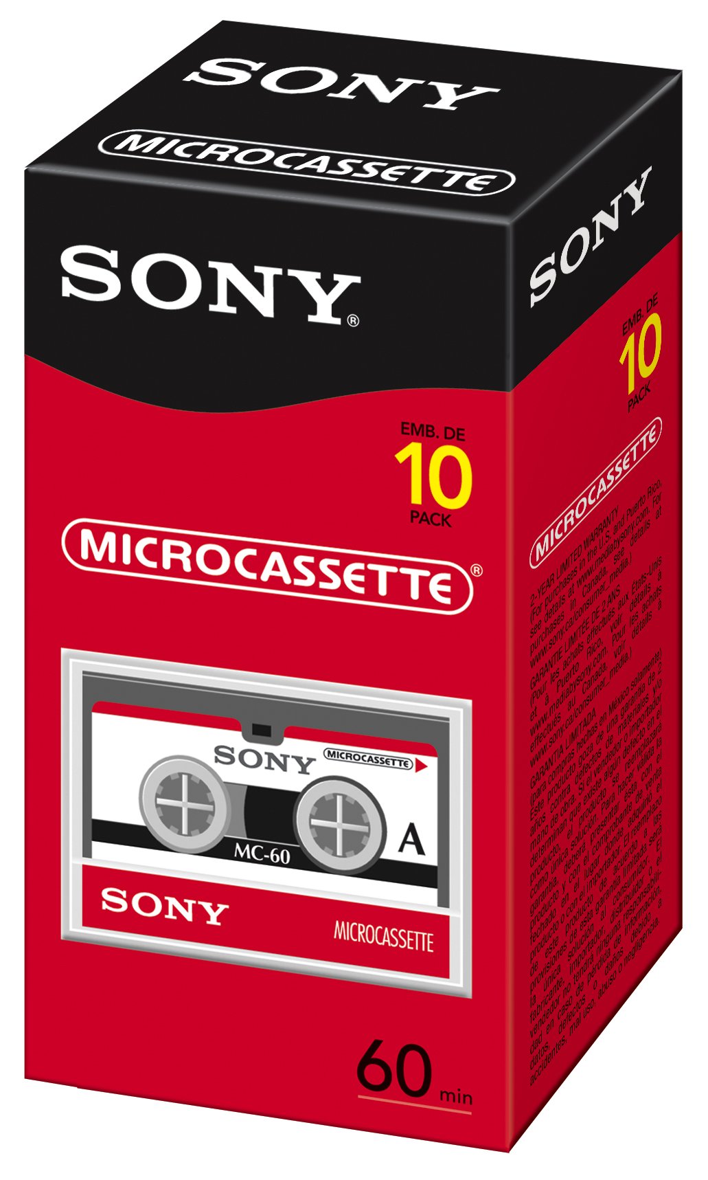Sony 60 Minute Micro Cassette 10Pack (Discontinued by Manufacturer)