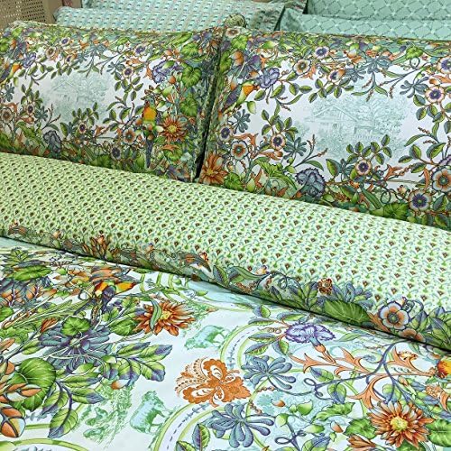 FUANNA 4-Piece Bedding Set / Love in Summer Night (Duvet Cover, Bed Sheet, Pillowcases)