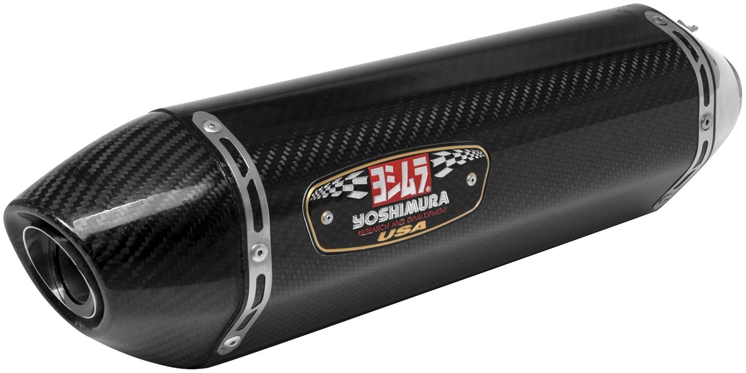 Yoshimura R77 Full Exhaust Carbon Fiber Muffler Carbon Fiber End