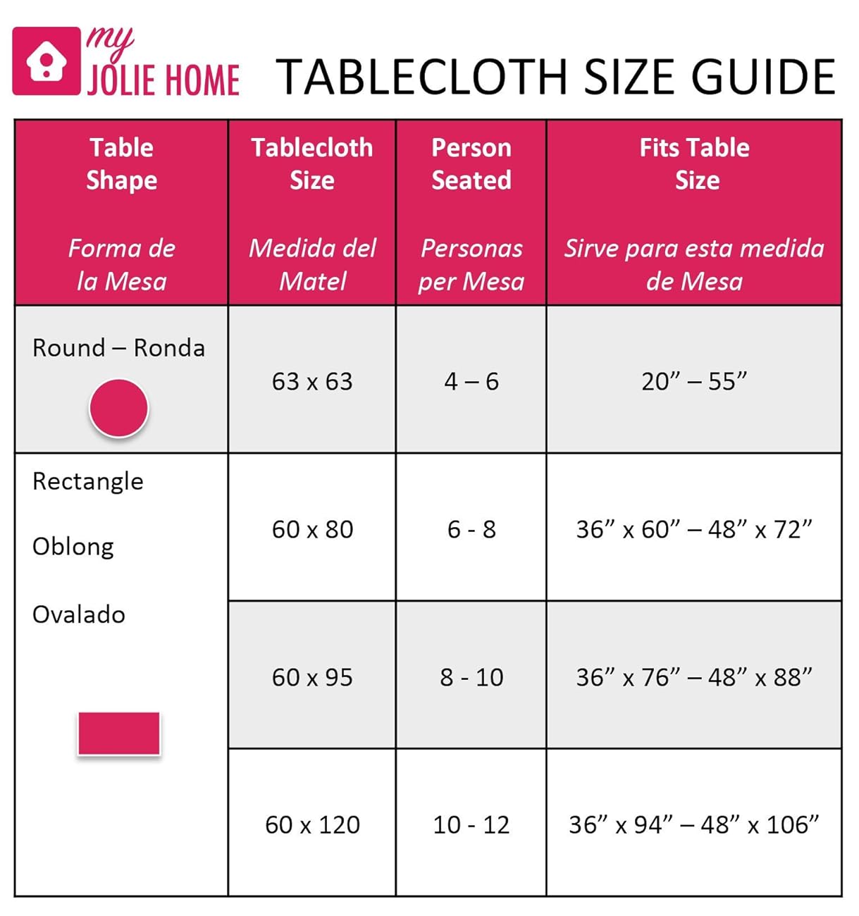 60 x 120Inch Rectangular Tablecloth Black, White and Red Vintage New