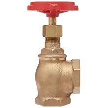 Milwaukee Valve 504 Series Bronze Globe Valve, Class 125, Elbow, Threaded Bonnet, NPT Female