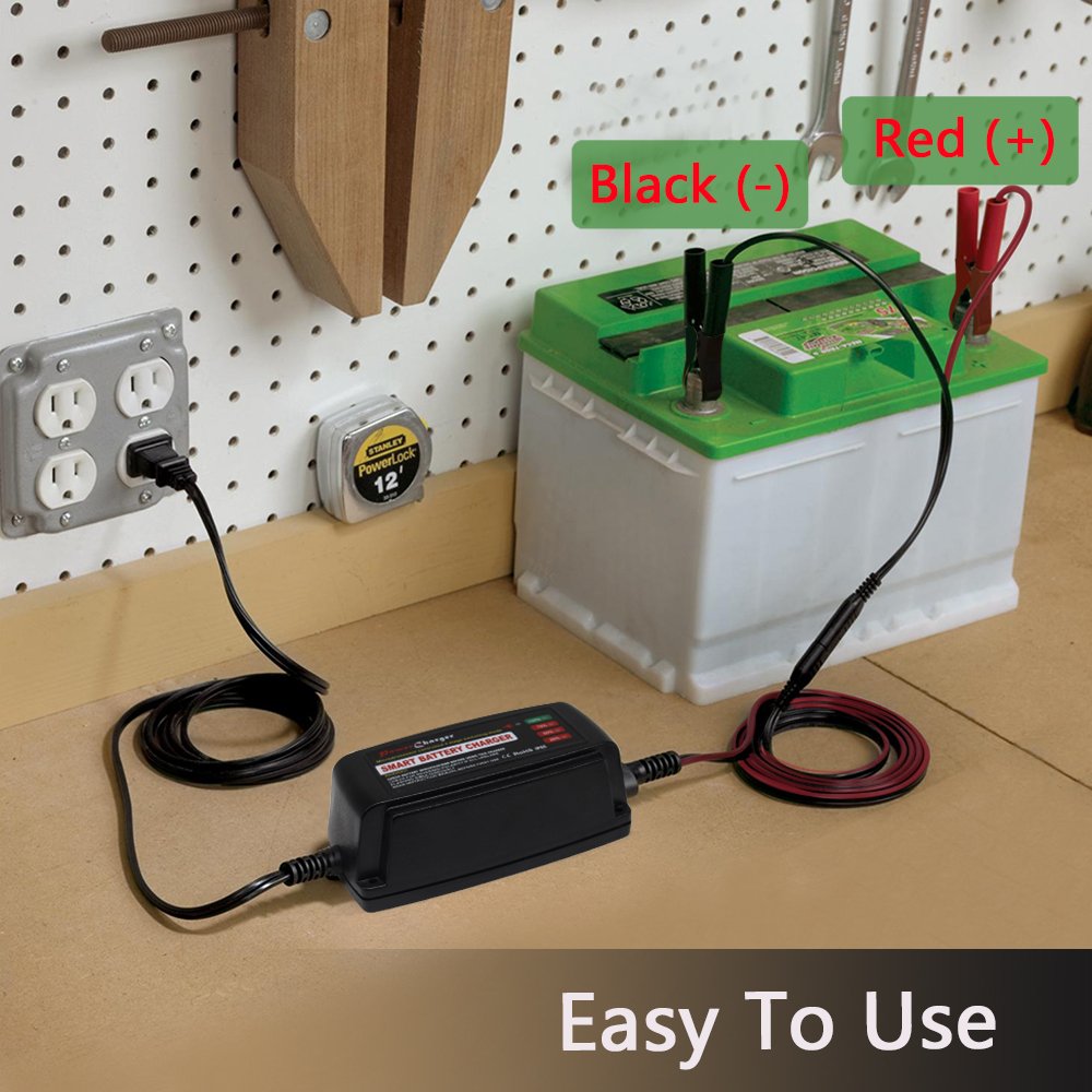 BMK 12V 5Amp Fully Automatic Battery Charger 4Stage Maintainer Smart