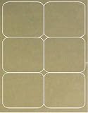 Gold Foil Labels, 4 x 3 1/3 - 600 labels
