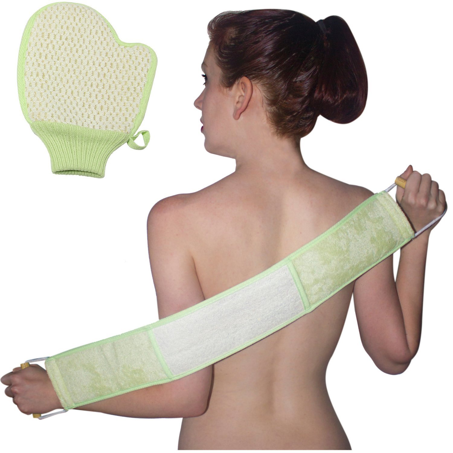 Premium Exfoliating Loofah Back Scrubber for Shower Men and Women